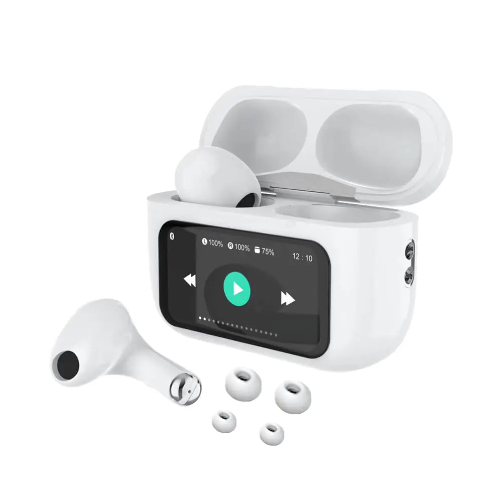 BODAYEEYR Bluetooth Headphones with Screen A9 PRO ENC MicActive Noise Cancelling Bluetooth 5.3 Headphones